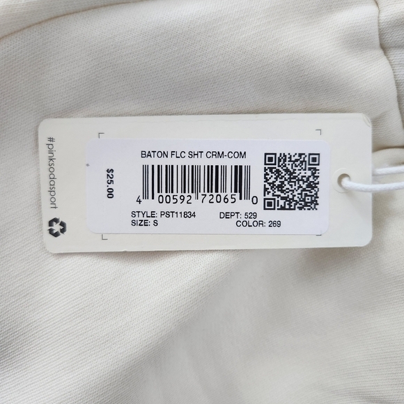 PINK SODA SPORT BATON FLEECE SHORTS. Size Small. New.Standard fit is relaxedH - Picture 10 of 10